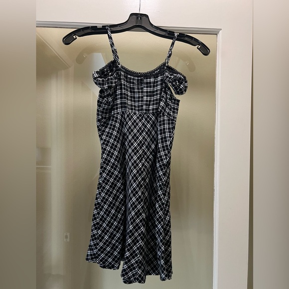 Forever 21 Girls Plaid Cap-Sleeve Dress (Kids) - Picture 2 of 3